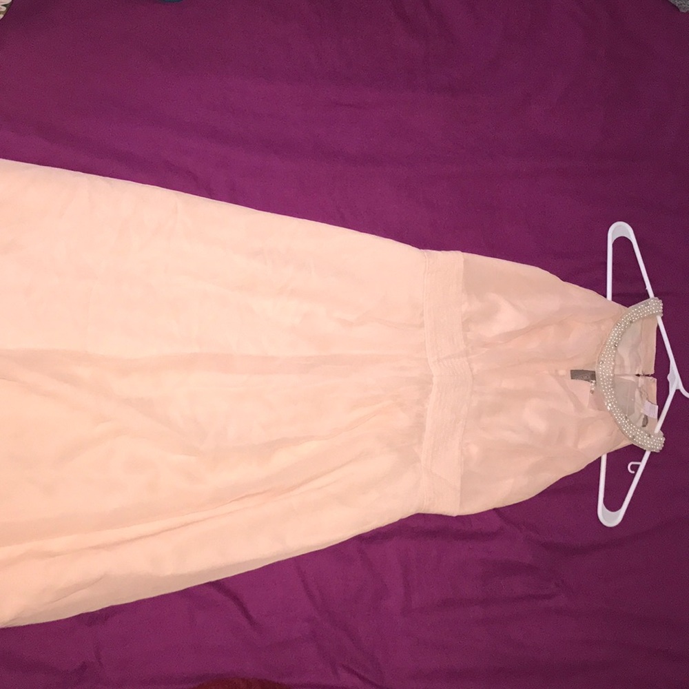 Long Length Blush Dress